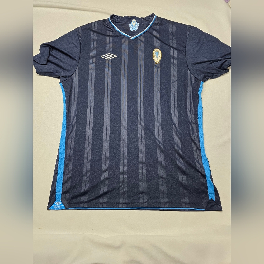 Umbro Blue Striped 2010-2011 Club De Regatas Lima 1875 Soccer Football Jersey